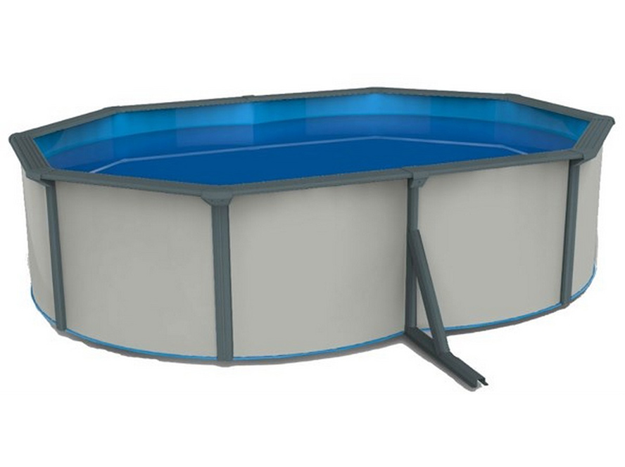 Морозоустойчивый бассейн PoolMagic White овальный 6.1x3.6x1.3м Premium