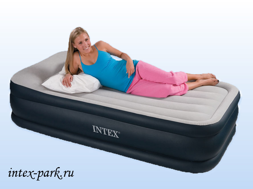 67730 Надувная односпальная кровать Intex (102х203х48см)