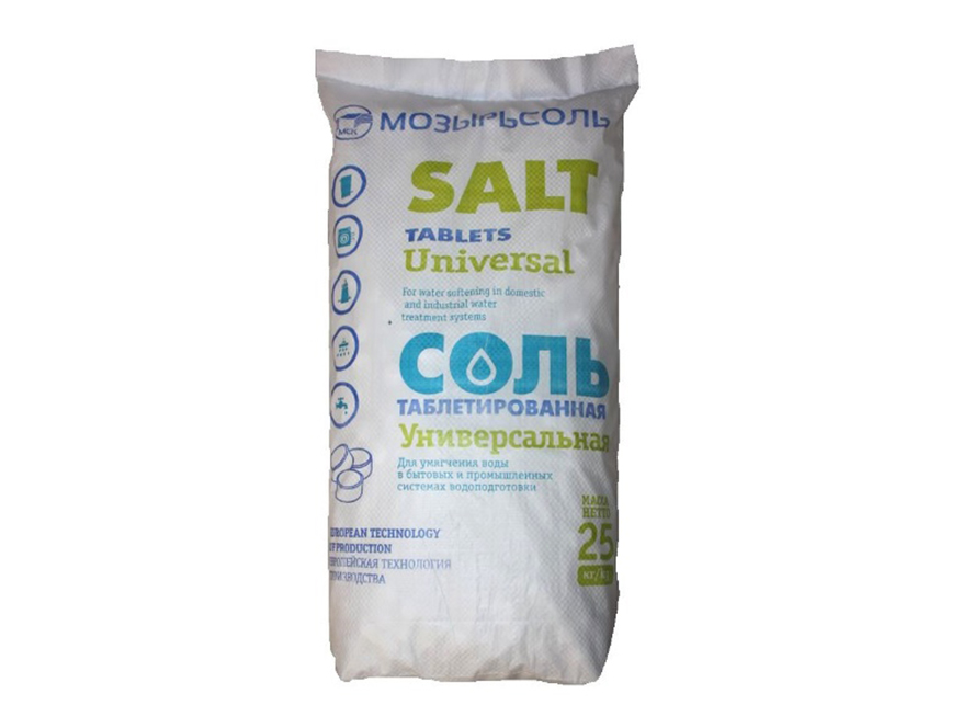 Соль таблетированная 25 кг "Мозырь"